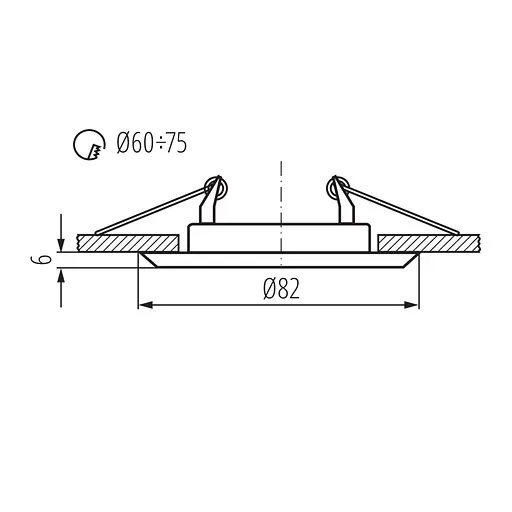 Точковий світильник Kanlux HORN CTC-3114-GM/N (2824) - фото 3