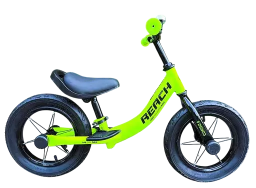 Велобег Corso Reach, стальная рама, колесо 12", надувные колеса, подножка, подставка для ног, звонок RC-6047-43