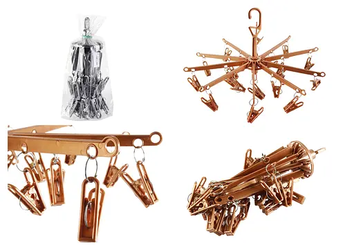 Вертушка з прищіпками 20 шт 50 см ПП-ВБ /20/ - фото 2