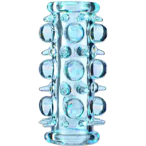 Насадка на пенис Boss Series Stretchy Sleeve 7 см голубой