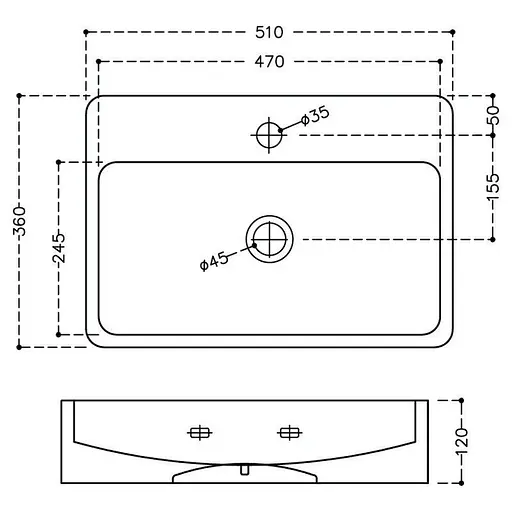 Умивальник Jaquar Florentine 51x36 FLS-WHT-5931, Білий - фото 2