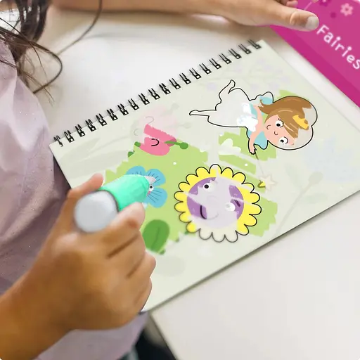 Набор водных раскрасок "Феи" DoDo Toys 300312 с маркером для воды - фото 6