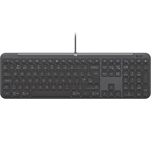 Клавіатура Logitech Signature Slim K620 Wired Keyboard for Business Graphite (920-013333) - фото 1