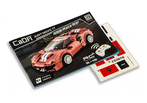Конструктор машина на радиоуправлении CADA 488 RaceCar  гонка 306 деталей  - фото 4