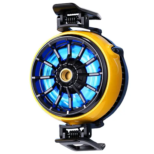 Кулер активне охолодження для телефону / планшета Memo DLA6 шириною до 100 мм Yellow (18518)