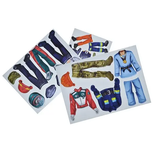 Дитяча магнітна гра "Професії герої сучасності" Qbee QB600-004, 20 магнітів 7 професій - фото 3