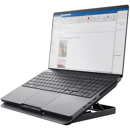 Охлаждающая подставка для ноутбука 16 дюймов Trust Exto16 ECO Grey 1xFan - фото 3