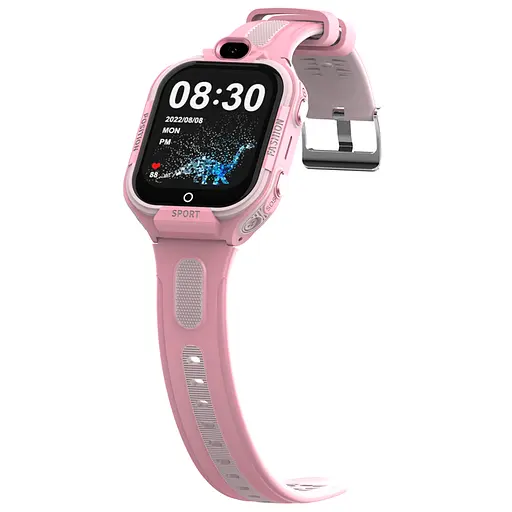 Смарт-часы детские Wonlex KT35 с камерой WI-FI GPS SIM-карта силиконовый ремешок Pink (17978) - фото 3