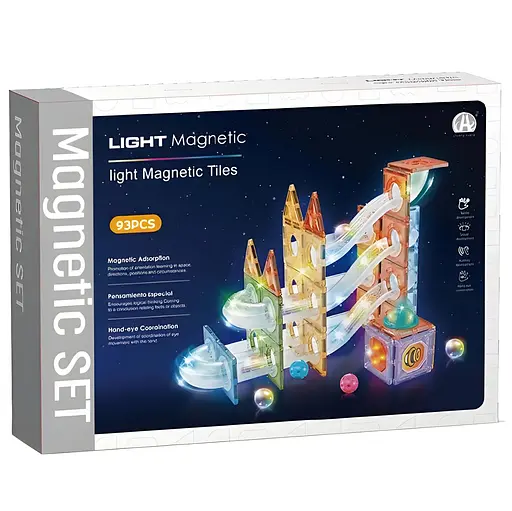 Конструктор магнітний DIY Magnetic Building Blocks на 93 деталі (СН1224) - фото 2
