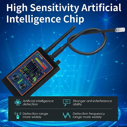 Профессиональный детектор жучков, прослушки, беспроводных камер, магнитов - антижучок Nectronix P7000 (101022) - фото 3