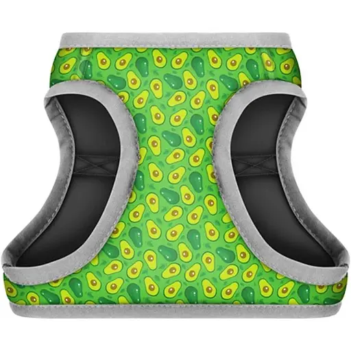 Шлея для собак Waudog Clothes м'яка з QR паспортом, малюнок "Авокадо", XS2 - фото 2