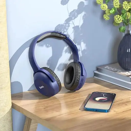 Навушники накладні бездротові Hoco Art sount BT headset W33 до 15 годин чорні - фото 4