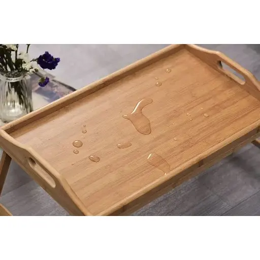 Бамбуковий столик-піднос для сніданку Ruhhy 25052 (XL)    - фото 7