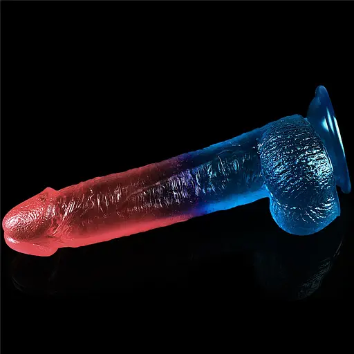 Фалоімітатор LoveToy Dazzle Studs 9" 23 см мульти - фото 5