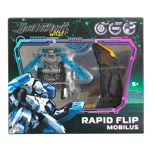 Игровой набор Screechers Wild! S5 L0.5 Мобилус, запускатель, машинка-трансформер