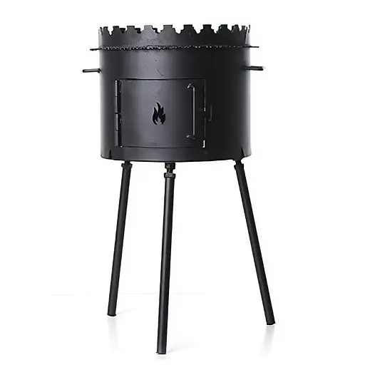 Піч під казан + мангал Сила толщина 2 мм 300х350 мм порошкова краска