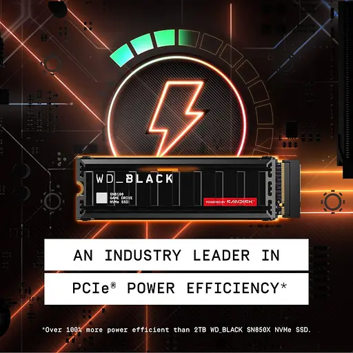 Накопитель SSD Western Digital m.2 NVMe 1TB WD Black SN8100 PCIe 5.0x4 (WDS100T1XHM-00CMT0) - фото 5