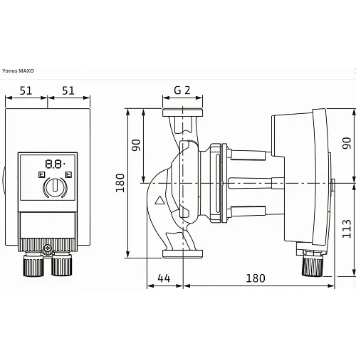 Циркуляційний насос Wilo Yonos MAXO 30/0,5-7 (2120642) - фото 2
