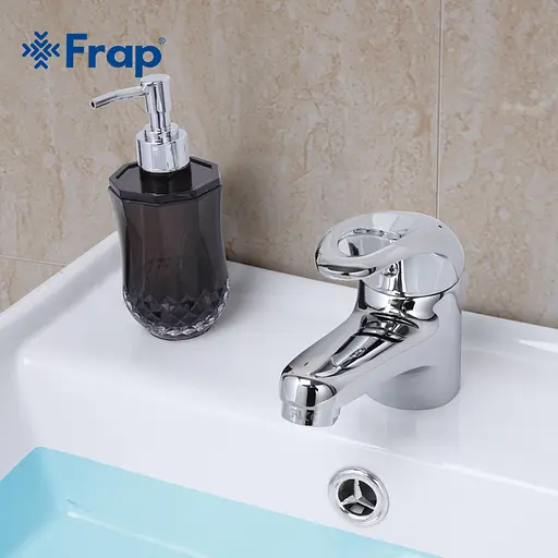 Смеситель для умывальника шпилька Ø40 Frap 1/10 F1003 Хром - фото 5