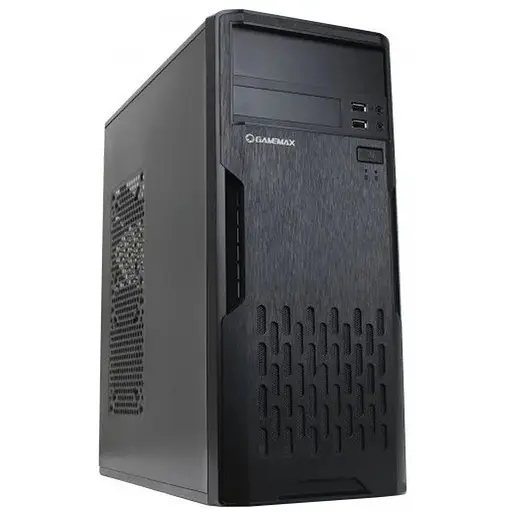 Корпус GameMax ET-210-450W Black, 450 Вт, Midi Tower, ATX/Micro ATX/Mini ITX, 2хUSB 2.0, 370x175x410 мм