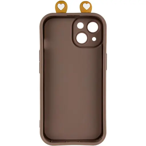 Чохол Epik TPU Toys Case with Ears для Apple iPhone 15, 6.1 Brown - фото 3