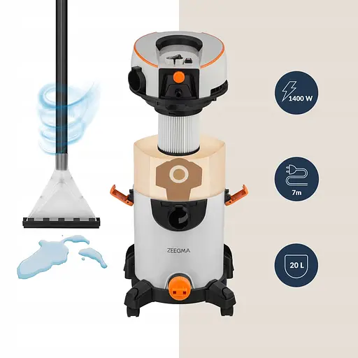 Пилосос Zeegma Zonder Wash багатофункціональний миючий Grey - фото 3