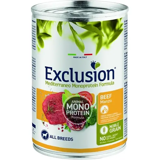 Консерви Exclusion Adult Beef для дорослих собак усіх порід з яловичиною 400 г - фото 1