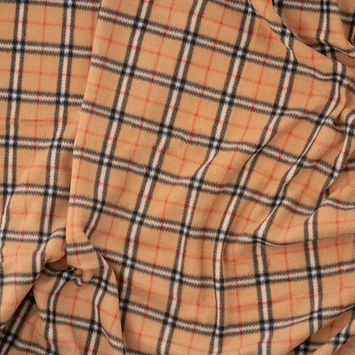 Плед Ardesto Fleece 100% полиэстер бежевый клетка 130 x 160 см (ART0722PB) - фото 5