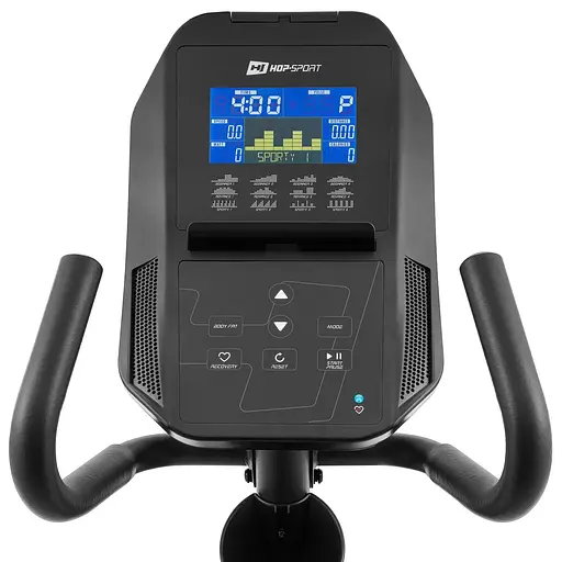 Горизонтальный велотренажер Hop-Sport HS-300L Canion с телеметрическим поясом + мат под тренажер - фото 9