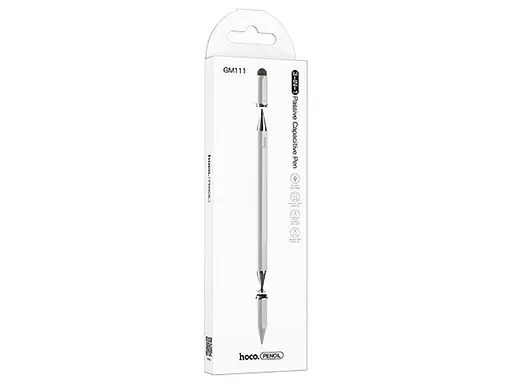 Стилус Hoco GM111 Cool dynamic series 3-in-1 passive universal capacitive pen білий - фото 2