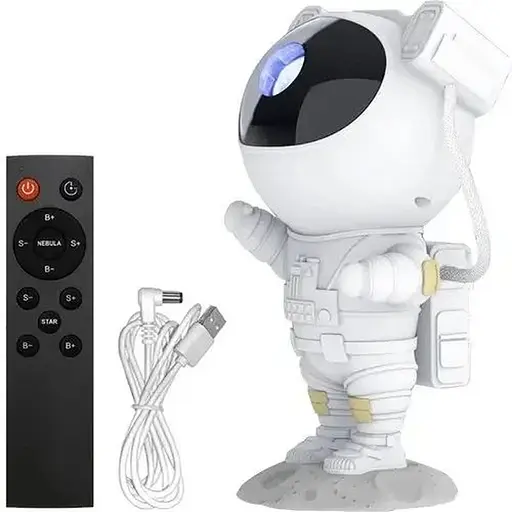 Зірковий проектор Астронавт izoxis 21857 з LED підсвічуванням 8 режимів роботи пульт управління