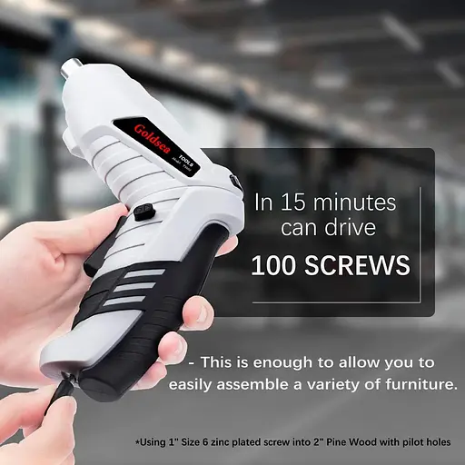 Електрична викрутка, акумуляторний акумуляторний інструмент Goldsea Cordless Screwcrew та набір бездротових електричних викруток - фото 6