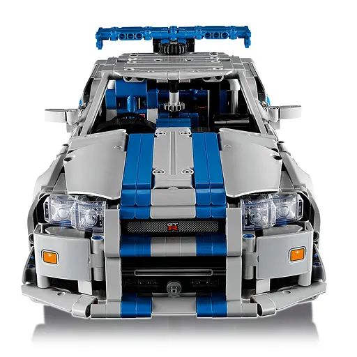 Конструктор LEGO Technic Двойной форсаж Автомобиль Nissan Skyline GT-R (R34) 1410 деталей (42210) - фото 6