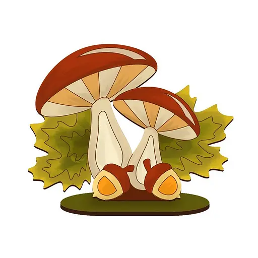 Фигурка для раскрашивания и декорирования Два грибочка FDZ-544 - фото 2