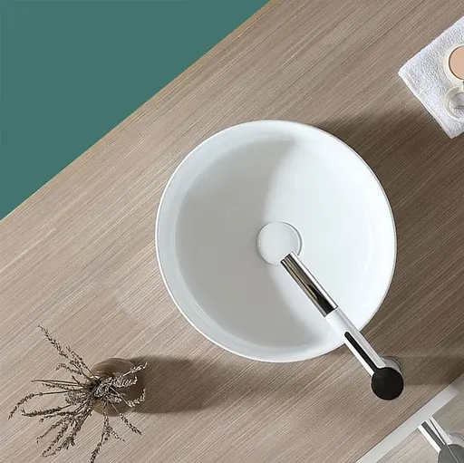 Умивальник Rea Sami накладний білий REA-U1891, Білий - фото 6