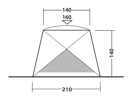 Намет пляжний Outwell Beach Shelter Compton Blue (111230) 929011 - фото 8