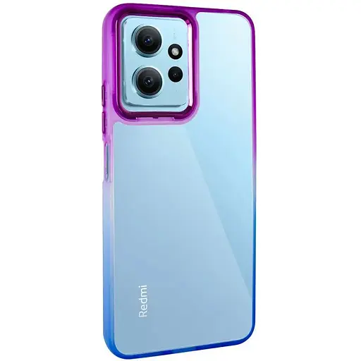 Чехол Epik TPU+PC Fresh sip series для Xiaomi Redmi Note 12 4G Синий / Фиолетовый