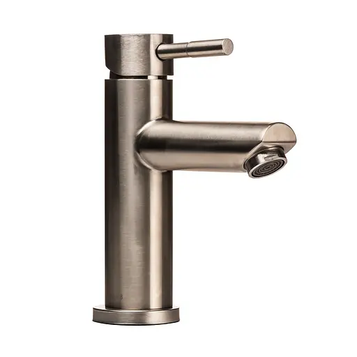 Смеситель для умывальника Globus Lux Alpen SBT1-101 Нержавеющая сталь - фото 1