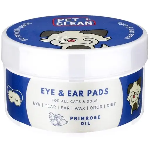 Салфетки влажные Pet Clean Eye & Ear Wipes для гигиены глаз и ушей домашних животных 50 шт.