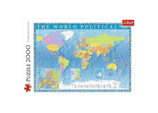 Пазл Trefl Політична мапа світу 2000 ел. (27099) - фото 2
