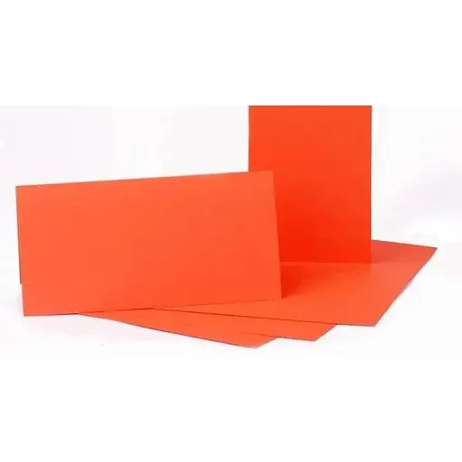 Набор листовочных заготовок 5шт 10.5×21см №13 оранжевый 220г/м² Rosa Talent - фото 1