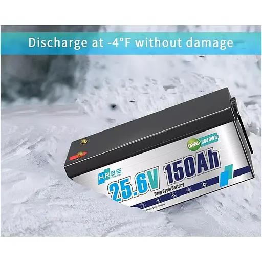 Акумулятор HRBEEnergy LiFePO4 24V 25.6V/150Ah/3840Wh [113745] - фото 2