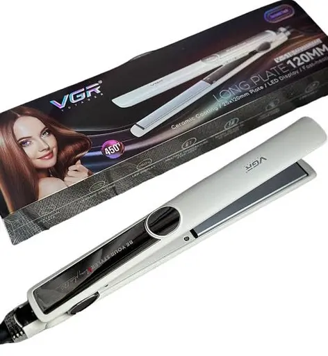 Випрямляч VGR V-518 з терморегулятором дисплеєм керамічним покриттям 35 Вт - фото 2