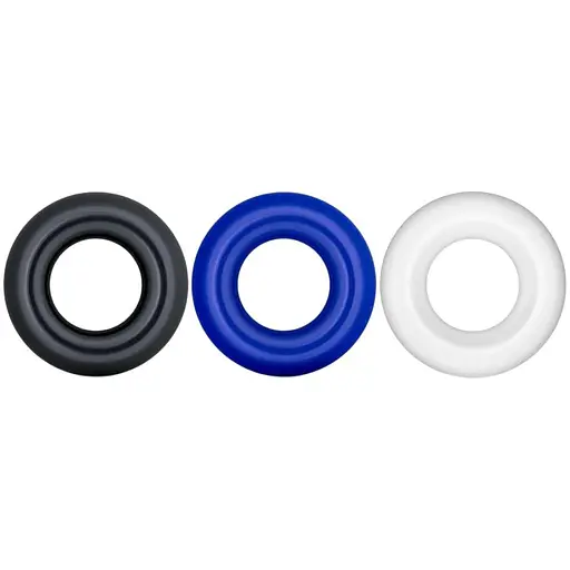Набор эрекционных колец Lovetoy Power Plus Cock Ring Series Triple Donut 3 шт. мульти
