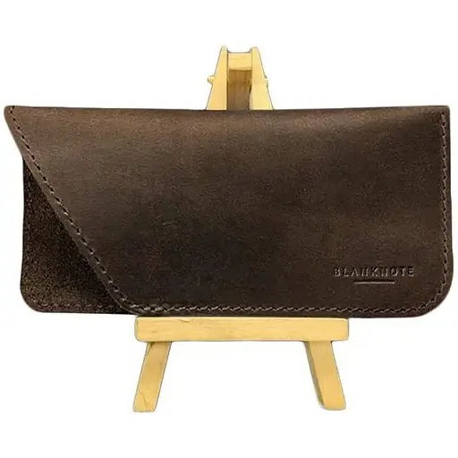 Кожаный чехол для очков BlankNote Crazy Horse Темно-коричневый  - фото 1