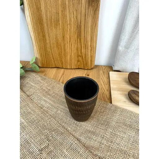 Склянка 0.4 літра керамічна (глиняна) Гладка