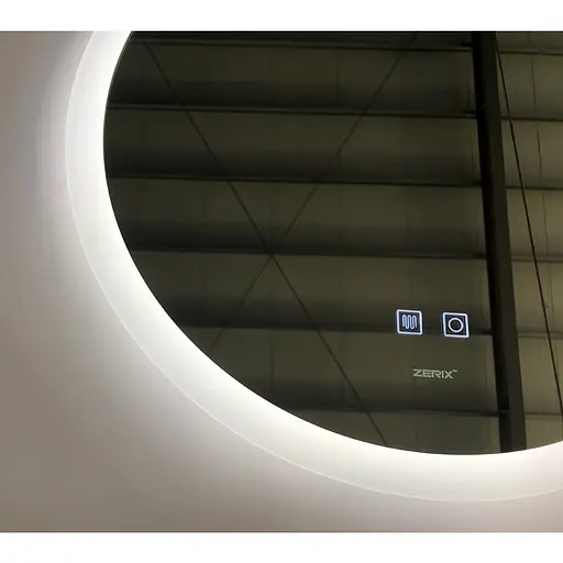 Дзеркало Zerix Solo MC02-80 з LED Touch, Anti-fog, димером, регулятором яскравості ZX6066 - фото 3