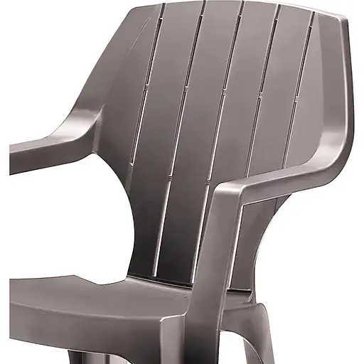 Стілець садовий пластиковий Bica Alta сіро-бежевий - фото 2