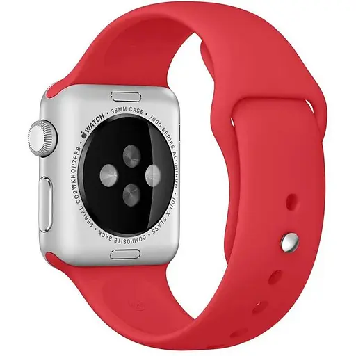 Ремешок DK для Apple Watch 42mm (Series 1 / 2 / 3) M / L Silicone Sport Band (05531) (red) - фото 3
