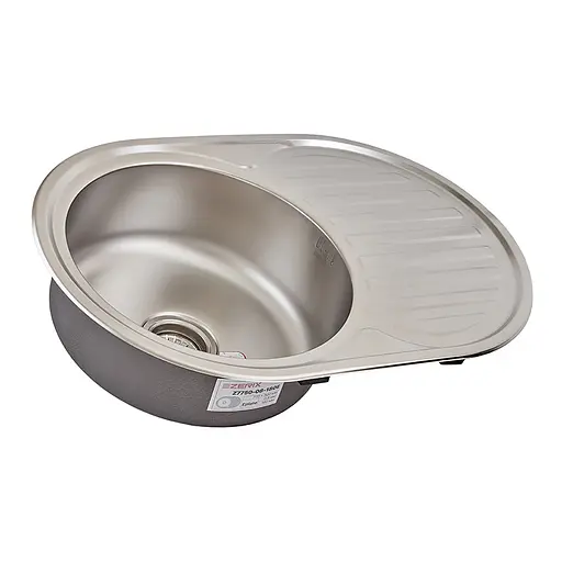 Кухонная мойка Zerix Z7750-08-180E satin ZM0596, Нержавеющая сталь - фото 2